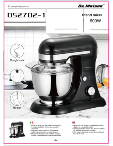 STAND MIXER 600W