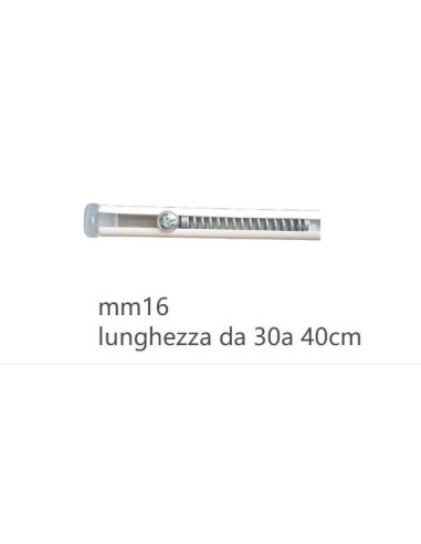 sosoensioni per tende in acciaio 3316 misura da 30a 40cm