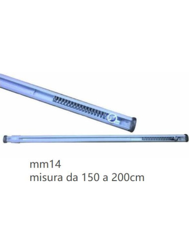 sosoensioni per tende in acciaio 3314 misura da 150 a 200cm