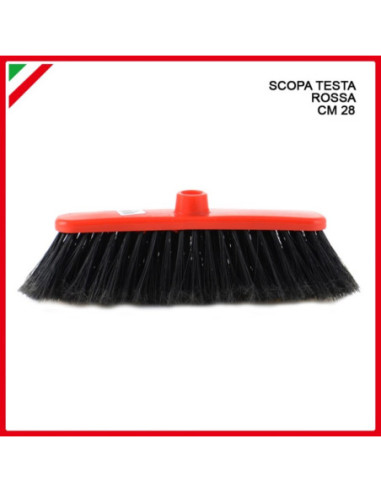 Scopa Testa Rossa 28Cm