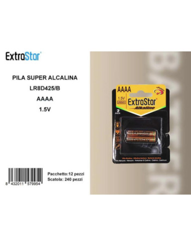 PILA ALCALINA AAAA 1.5V BLISTER 2UN QTA/240