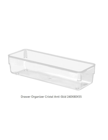 Drawer Organizer Cristal Anti-Skid 240X80X55