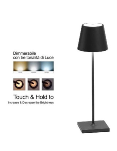 TOUCH LAMPADA IN FERRO NERO