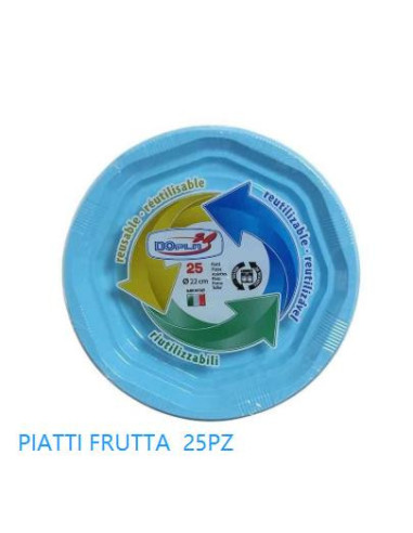 25PZ PIATTI FRUTTA RIUTILIZZABILI