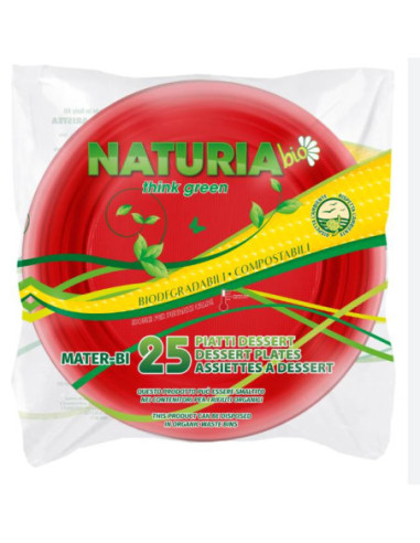 NATURIA BIO 25PZ PIATTI DESSERT