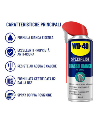 WD40 grasso spray bianco al Litio 400ml