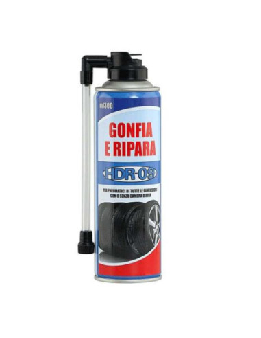 BOMBOLETTA SPRAY GONFIA E RIPARA SIGILLA FORATURA GOMME PNEUMATICI DI AUTO MOTO