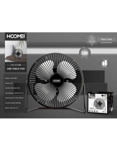 mini ventilatore a usb 5w