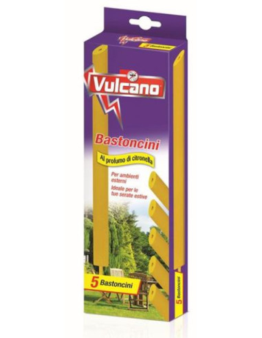 Vulcano 5pz Bastoncini Citronella