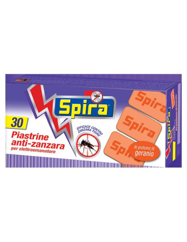 spira 30piastrine anti-zanzara per elettroemanatore