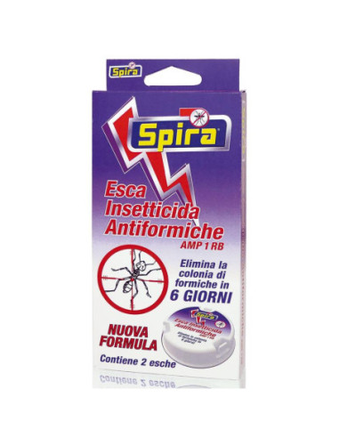 spira  insetticida antiformiche  contiene 2 esche amp 1rb