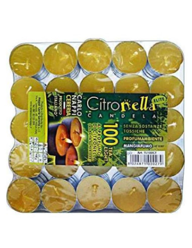 100 tealight citronella candela