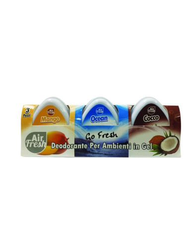 air fresh deodorante per ambienti gel 3pz