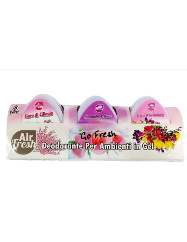 air fresh deodorante per ambienti gel 3pz