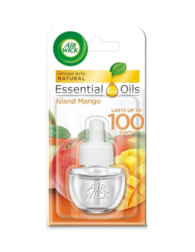 Air Wick Pure Island Mango Scented Oil Air Freshener 19ml For Diffuser