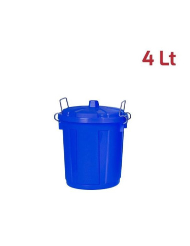 BIDONE C/COPERCHIO MINI BIN 4LT BLU