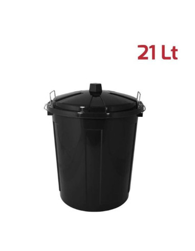 BIDONE C/COPERCHIO MAXI BIN 21LT NERO