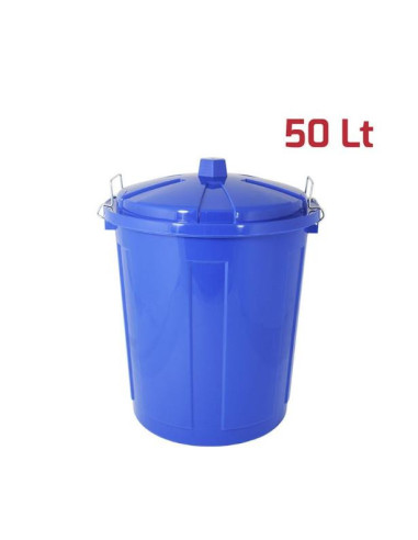 Bidone Big Bin 50 Lt Con Chiusure BLU