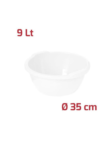 BACINELLA 35CM TONDA BIANCO