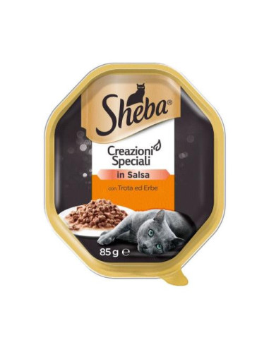 Sheba Creazioni Speciali in Salsa con Trota e erbe aromatiche 85 gr