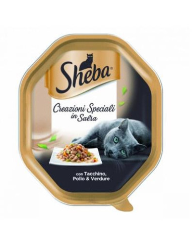 SHEBA Vaschetta Salsa di Tacchino e Pollo 85gr