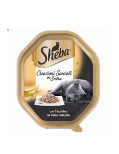 Sheba Tacchino Creazioni Speciali In Salsa Delicata Gr.85. Alimento Per Gatti