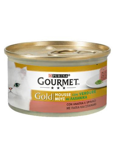 GOURMET GOLD MOUSSE ANATRA/SPINACI 85g