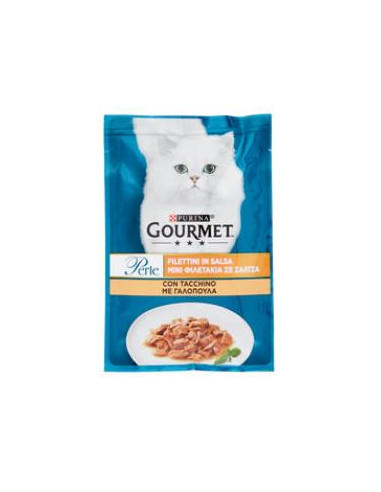 PURINA GOURMET Perle Filettini in Salsa con Tacchino 85 g