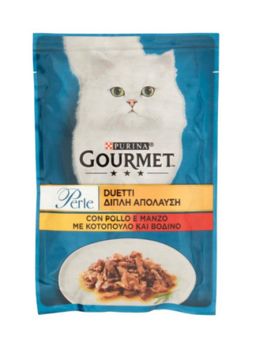 PURINA GOURMET Perle Duetti con Pollo e Manzo 85 g