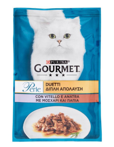 PURINA GOURMET Perle Duetti con Vitello e Anatra 85 g