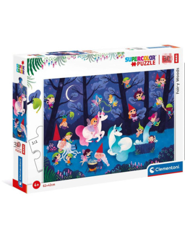 Fairy Woods Supercolor Maxi Puzzle for Children - 30 Pieces,