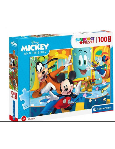 MAXI PUZZLE CLEMENTONI 100 TEM MICKEY 40X27X4CM CLEMENTONI