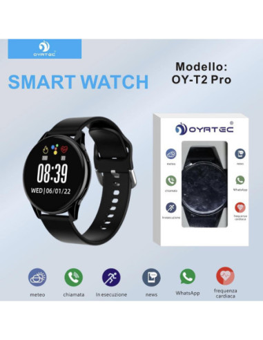 OY-T2pro WATCH AUDIO黑色 可打电话可接微信和WHATS APP信息