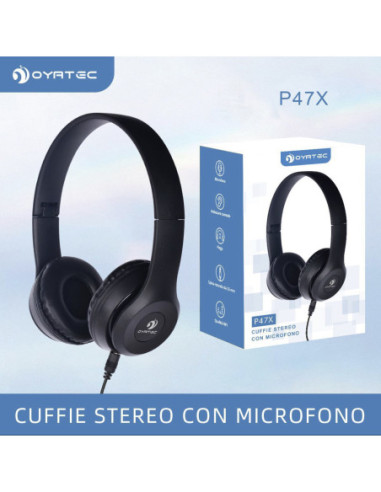 CUFFIE STEREO CON MICROFONO