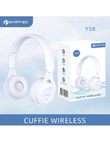 CUFFIE WIRELESS Bianco