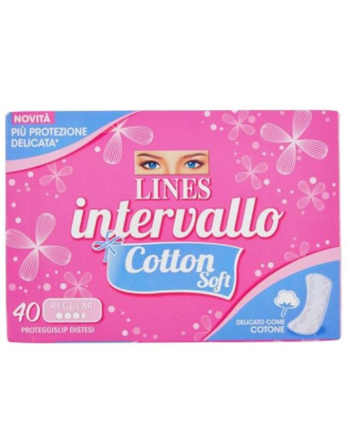 LINES INTERVALLO PROTEGGI SLIP DISTESI PZ.40 COTTON SOFT