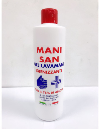 GEL IGIENIZZANTE 75% ALCOOL  500ML