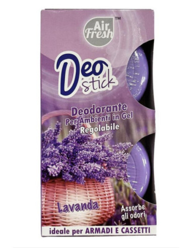 AIR FRESH DEO STICK DEODORANTE PER AMBIENTI LAVANDA 2*40G